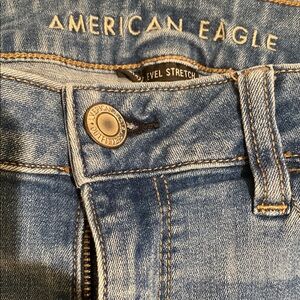 American Eagle Outfitters Blue Jeggings with Classic Wash